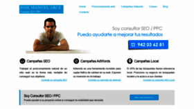 What Josemanuelarce.es website looked like in 2020 (4 years ago)