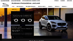 What Jaguarpasadena.com website looked like in 2020 (4 years ago)