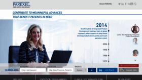 What Jobs.parexel.com website looked like in 2020 (4 years ago)