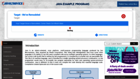 What Java2novice.com website looked like in 2020 (4 years ago)