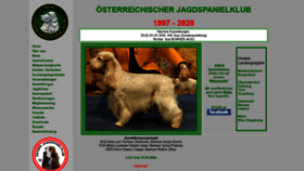 What Jagdspaniel.at website looked like in 2020 (4 years ago)