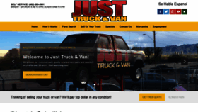 What Justtruckandvan.com website looked like in 2020 (4 years ago)