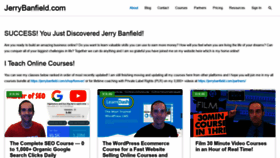 What Jerrybanfield.com website looked like in 2020 (4 years ago)