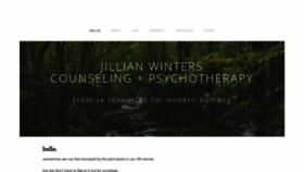 What Jillianwinters.com website looked like in 2020 (4 years ago)