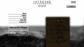 What Jacobssteakhouse.com website looked like in 2020 (4 years ago)