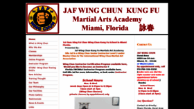 What Jafwingchun.com website looked like in 2020 (4 years ago)