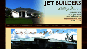 What Jetbuildershawaii.com website looked like in 2020 (4 years ago)