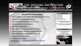 What Jimthedrivinginstructor.co.uk website looked like in 2020 (4 years ago)