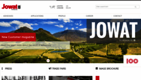 What Jowat.com website looked like in 2020 (4 years ago)