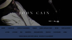 What Johncain.info website looked like in 2020 (4 years ago)