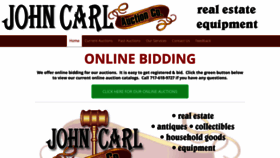 What Johncarlauctions.com website looked like in 2020 (4 years ago)