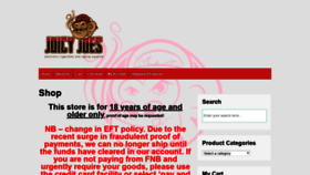 What Juicyjoes.co.za website looked like in 2020 (4 years ago)