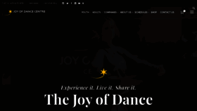 What Joyofdance.ca website looked like in 2020 (4 years ago)