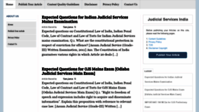 What Judicialservicesindia.com website looked like in 2020 (4 years ago)