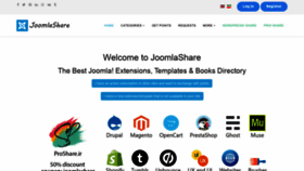 What Joomlashare.net website looked like in 2020 (4 years ago)