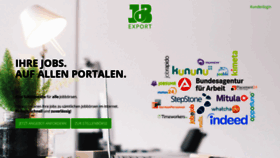 What Jobexport.de website looked like in 2020 (4 years ago)