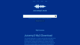 What Juicemp3.mobi website looked like in 2020 (4 years ago)