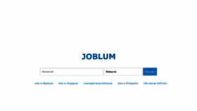 What Joblum.com website looked like in 2020 (4 years ago)
