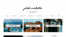 What Jalehmichelle.com website looked like in 2020 (4 years ago)