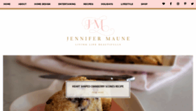 What Jennifermaune.com website looked like in 2020 (4 years ago)