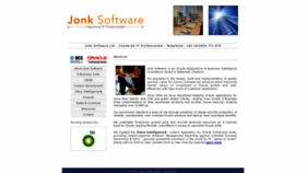 What Jonk.co.uk website looked like in 2020 (4 years ago)
