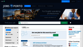 What Jobinporto.com website looked like in 2020 (4 years ago)