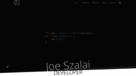 What Joeszalai.org website looked like in 2020 (4 years ago)