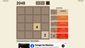 What Jeu2048.fr website looked like in 2020 (4 years ago)