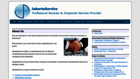 What Jakartaservice.com website looked like in 2020 (4 years ago)