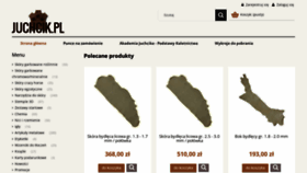 What Juchcik.pl website looked like in 2020 (4 years ago)