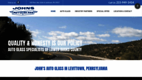 What Johnsautoglass.com website looked like in 2020 (4 years ago)