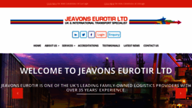 What Jeavonseurotir.co.uk website looked like in 2020 (4 years ago)