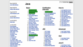 What Java2s.com website looked like in 2020 (4 years ago)