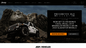 What Jeep.com website looked like in 2020 (4 years ago)