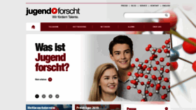 What Jugend-forscht.de website looked like in 2020 (4 years ago)