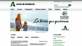 What Juntadeandalucia.es website looked like in 2020 (4 years ago)