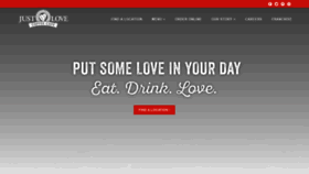 What Justlovecoffeecafe.com website looked like in 2020 (4 years ago)