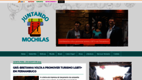 What Juntandomochilas.com website looked like in 2020 (4 years ago)