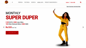What Jazz.com.pk website looked like in 2020 (5 years ago)