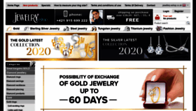 What Jewellery-eshop.co.uk website looked like in 2020 (4 years ago)