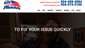What Jacksonvilleplumbers.com website looked like in 2020 (4 years ago)