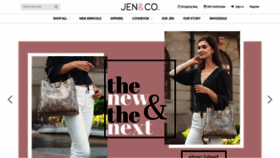What Jencohandbag.com website looked like in 2020 (4 years ago)