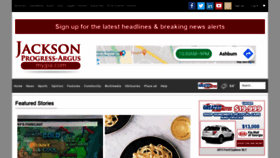 What Jacksonprogress-argus.com website looked like in 2020 (4 years ago)