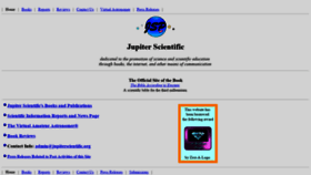 What Jupiterscientific.org website looked like in 2020 (4 years ago)