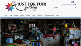 What Justforfunquilting.com website looked like in 2020 (4 years ago)