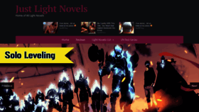 What Justlightnovels.com website looked like in 2020 (4 years ago)