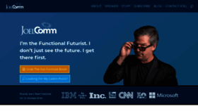 What Joelcomm.com website looked like in 2020 (4 years ago)