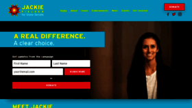 What Jackieforsenate.com website looked like in 2020 (4 years ago)