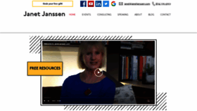 What Janetjanssen.com website looked like in 2020 (4 years ago)