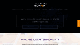 What Justaftermidnight247.com website looked like in 2020 (4 years ago)